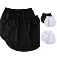 thumbnail image 1 of Wxolcjlv Womens Solid Button Front Half Skirt Elastic Waist Inner Wear Short Skirts 2pc, 1 of 7