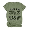 thumbnail image 1 of Wxolcjlv Womens Tshirt Letters Printing O Neck Short Sleeve Tee Tops Casual Tunic Fashionable T Shirt, 1 of 1