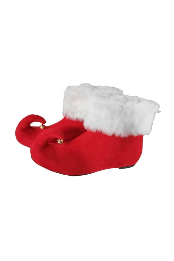 1 Pair of Christmas Elf Shoes Footwear Elf Slippers for Festive Dressing up Xmas Length 24cm