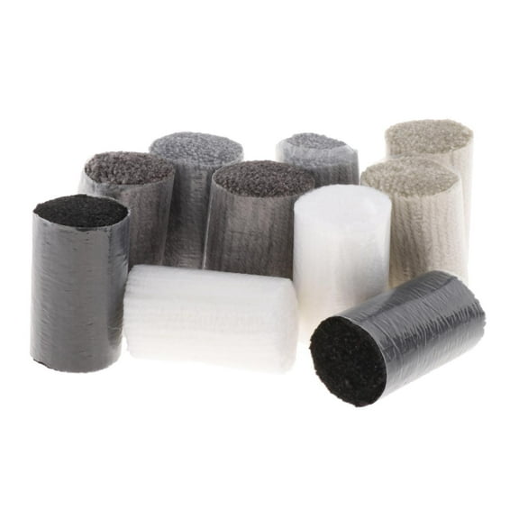 Wxqbjtam 10 Pcs Rug Hooking Yarn Pre Cut Yarn Supplies Individual Colors Craft for Making Grey Latch Hook 10rolls