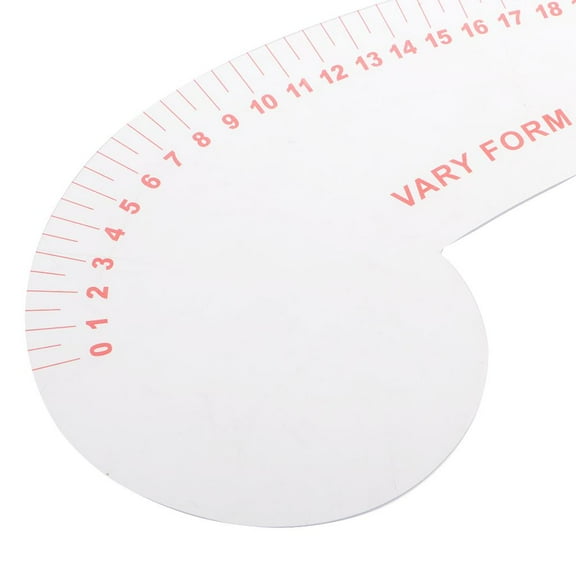 Wxqbjtam 12.2 inch Long French Curve Ruler Sewing Tools Hard Plastic Transparent Ruler