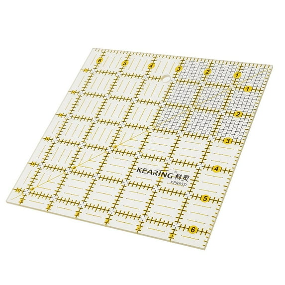 Wxqbjtam 16.5cm Patchwork Square Acrylic Quilting Tailor Ruler Template Sewing Craft