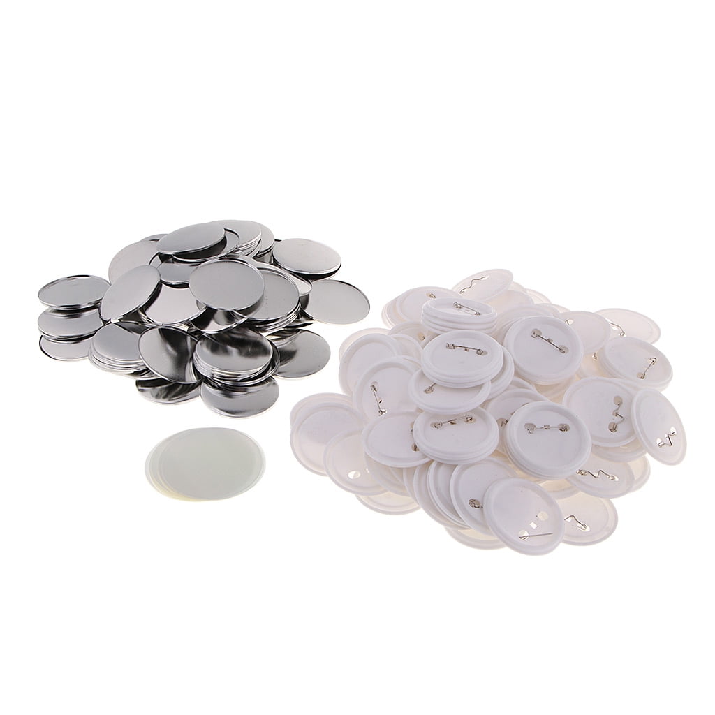Wxqbjtam 1pcs Button Components for Upholstery, 58mm Button Components for Badge Making