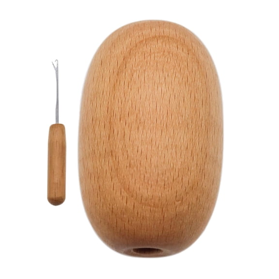Wxqbjtam 1x Darning Egg DIY with Needle Accs Stitch Hand Craft Device Kit Supplies Smooth