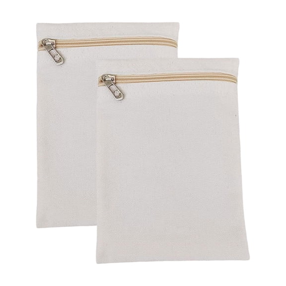 Wxqbjtam 2 Coats Pocket Inner Pockets with Zippered Compartment, for Sewing in, Practical White