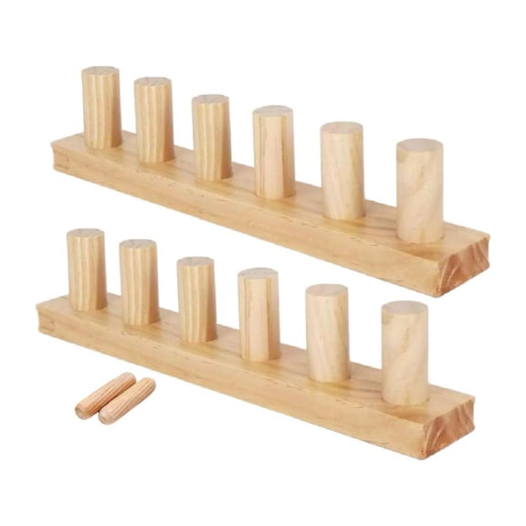 Wxqbjtam 2-Piece Wooden Weaving Loom, Modular, Expandable, Handcrafted, Durable, Suitable 2Pcs