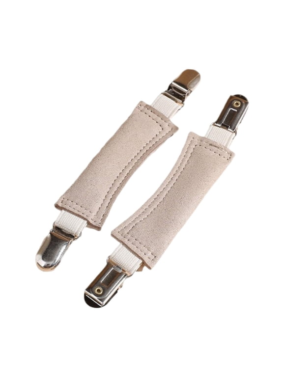 2 Pieces Elastic Shoe Strap 17cm Replace Universal Heel Straps for Footbed Clogs gray