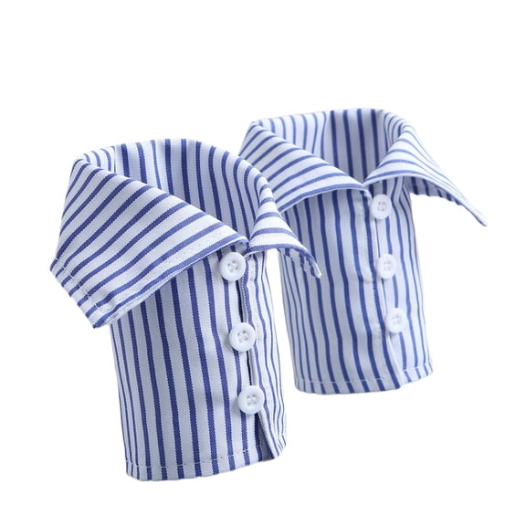 Wxqbjtam 2 Pieces False Wrist Cuffs Costume Supplies for Women Men for Shirts Accessories blue