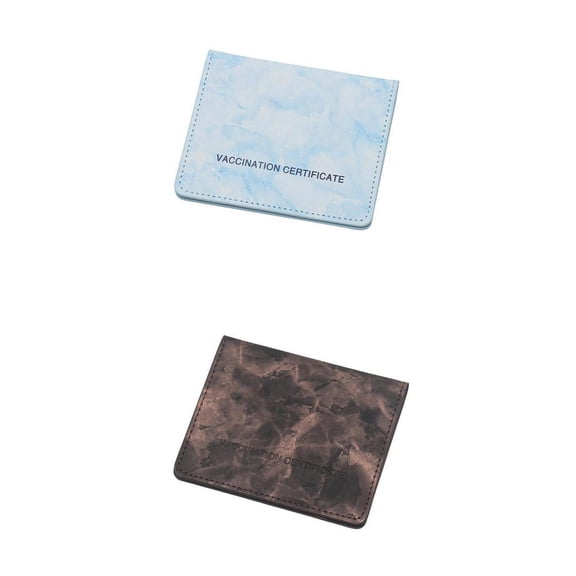 Wxqbjtam 2 Pieces Vaccination Card Protector CDC Card Holder Transparent Cover holder