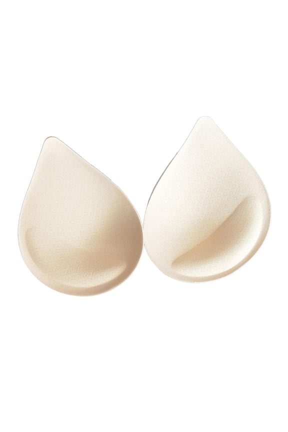 2 Pieces Women Bra Pads Inserts Bikini Swimsuit Replacement Yoga Bra Soft Breast beige