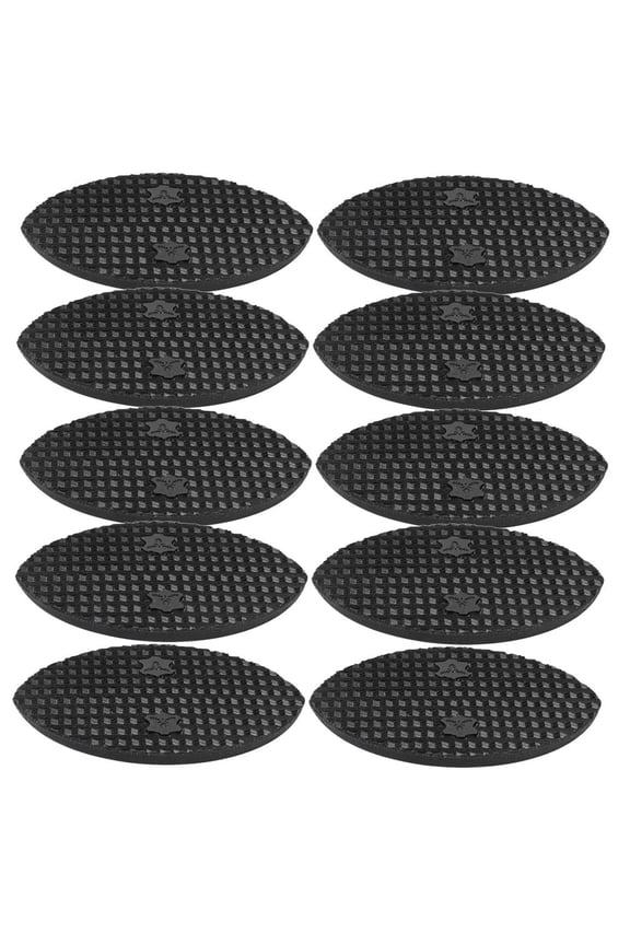 20pcs Oval Black Shoes Repair Boot Toe Plates Taps Nylon Proctectors Prevent