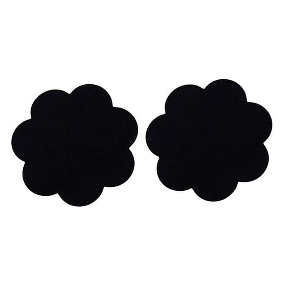 Wxqbjtam 20x Nipple Cover Ladies Disposable Invisible Breast Lift Petal Pasties Black