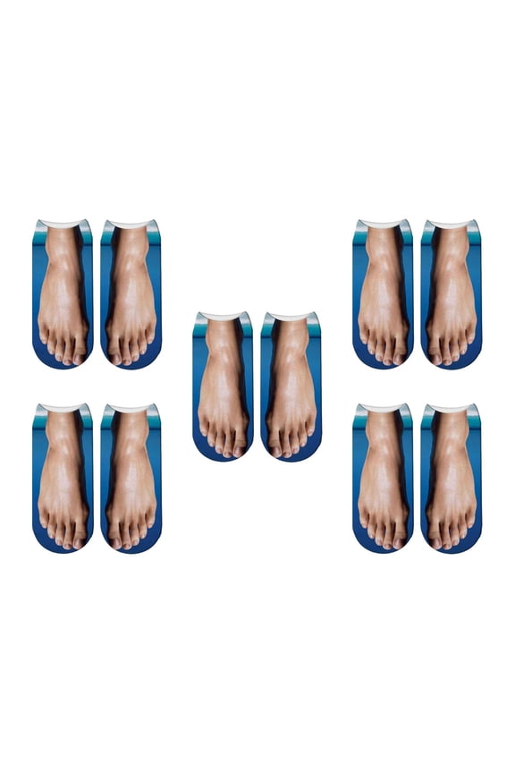 3D Print Socks Cartoon Hidden Lightweight Casual Low Cut Novelty Low Ankle Socks style B