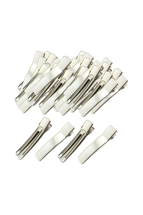 50 Pieces Alligator Hair Clips, Flat Duck Bill Hairpins Metal Clips Double Prong