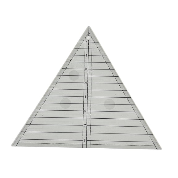 Wxqbjtam 60 Degree Equilateral Triangle 9" Quilting Ruler Template for Quilting Patchwork