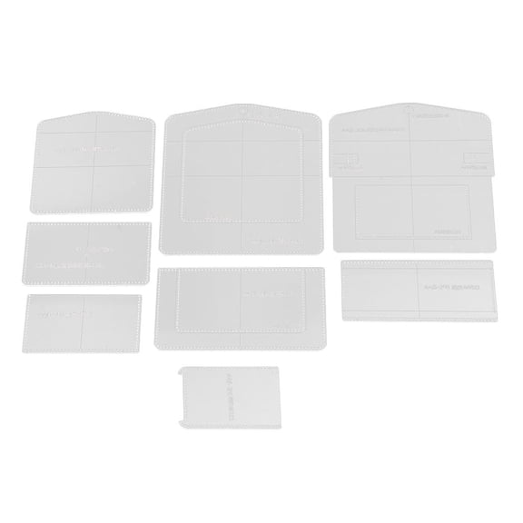 Wxqbjtam 8X Design Large Clutch Bag Acrylic Template Ladies Handbag Model Clear Leather