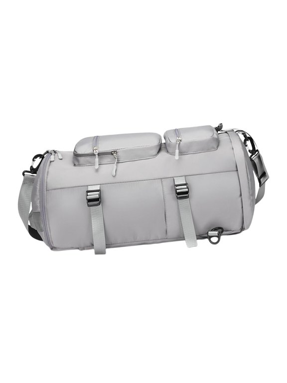 Backpack Heavy Duty Lightweight Water Resistant Weekender Overnight Bag for Yoga Gray