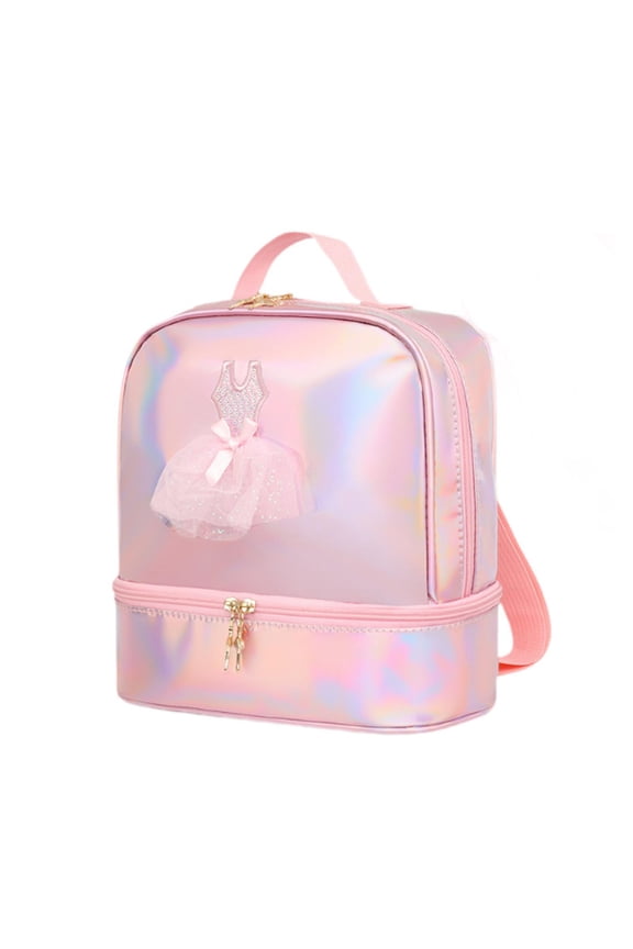 Ballet Dance Backpack Adjustable Shoulder Strap Daypack Gym Bag Ballet Dance Bag Pink