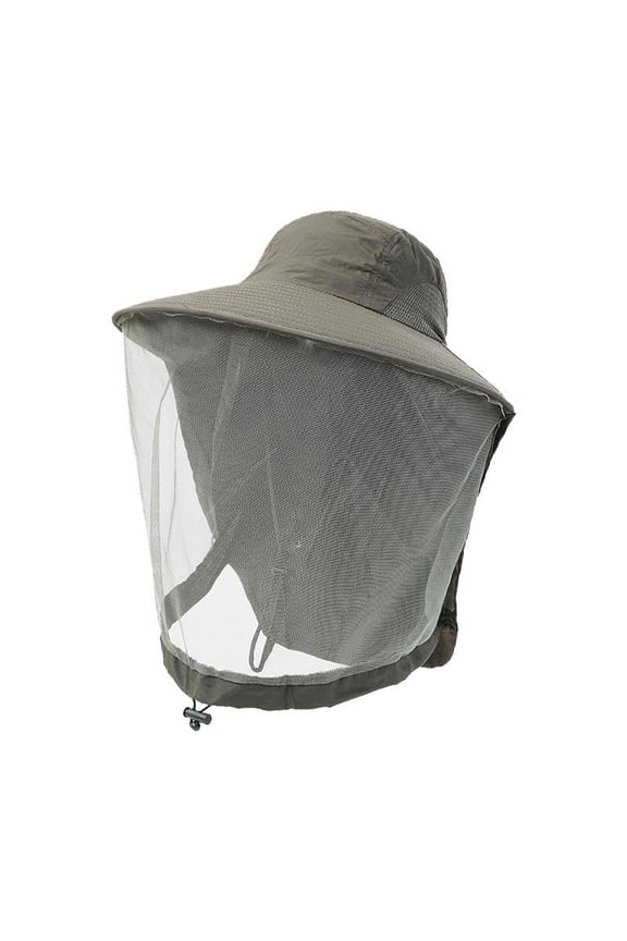 Bees Keeping Netting Hat Face Protection Men Women Breathable Multipurpose Veils Green