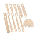 thumbnail image 1 of Wxqbjtam Big Eye Needles Knitted Wall Hanging DIY Weaving Loom Sticks for Tapestries Wall 11 Pieces, 1 of 7