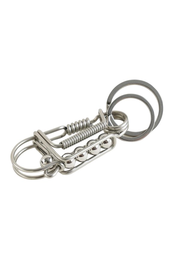 Bird Key Chain Key Holder Hanging Chain Wires Wrap Keychain Creative Personality Argent