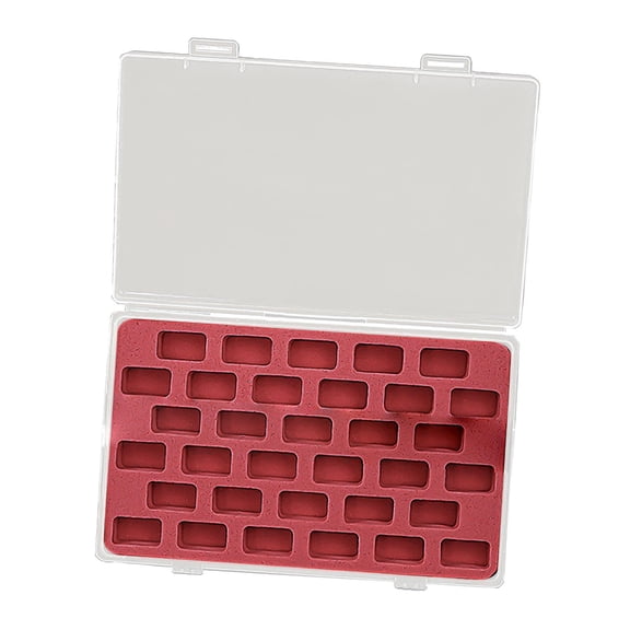 Wxqbjtam Bobbin Box Bobbin Case Transparent Easy Access Home Bobbin Container Lightweight 33 Grids
