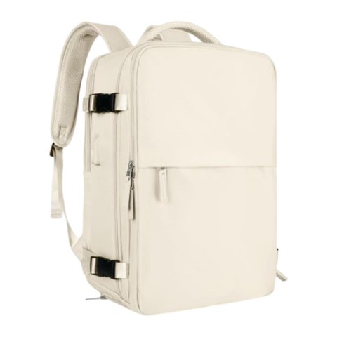 Business Laptop Bag Multifunctional Professional Water Resistant Daypack Travel Beige