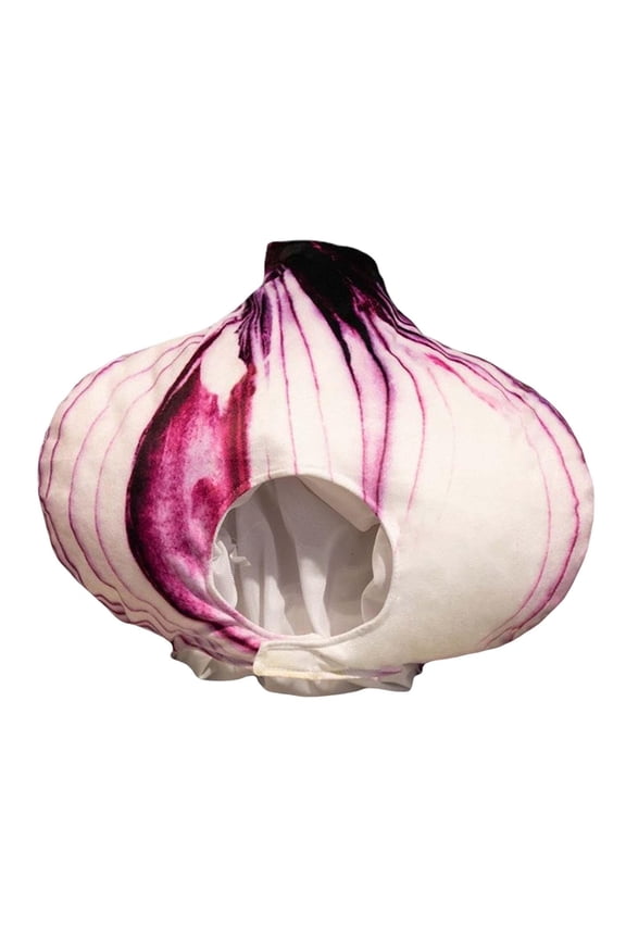 Cartoon Onion Hat Novelty Fancy Dress Winter Soft Costume Headgear Warm Headwear