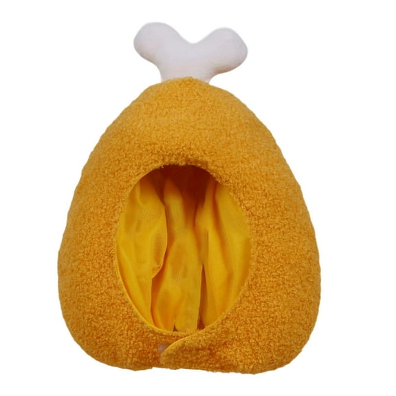 Wxqbjtam Chicken Leg Hat Cartoon Headgear Winter Hat Photo Props Headwear Warm Cover Food