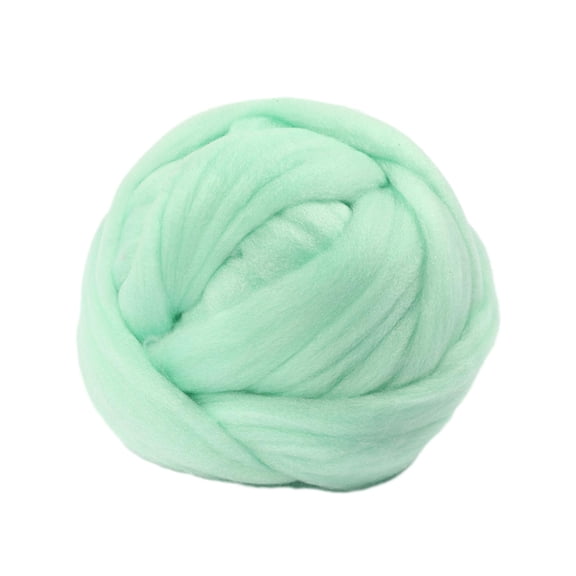 Wxqbjtam Chunky Wool Yarn Chunky Roving Yarn Filling Threads Summer Hand Knit Yarn Weight light green