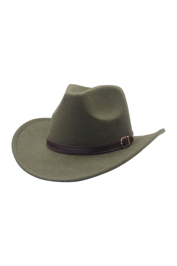 Cowboy Hat Casual Roll up Cosplay for Women Men Photo Props Versatile Fedora Hat Green