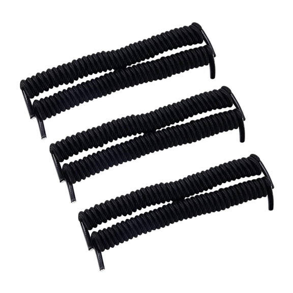 Wxqbjtam Curly Twister Shoelaces Casual Adults Men Women Runners Sneakers Kids Shoe Laces Black