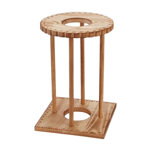 Wxqbjtam DIY Kumihimo Disk Rack Wood Bracelet Maker Braiding Plate Jewelry Loom Accessory