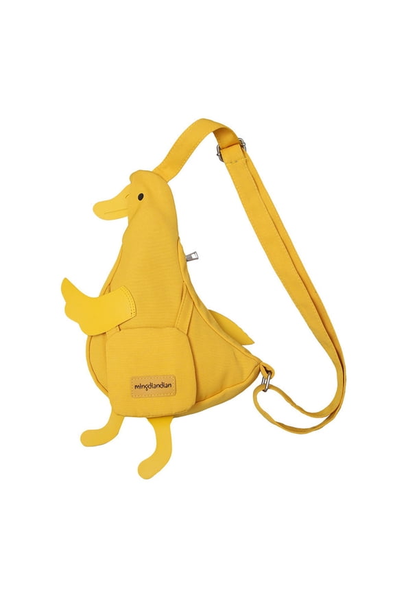 Duck Shaped Shoulder Bag Chest Bag Satchels Work Large Capacity Fashion Shopping Yellow