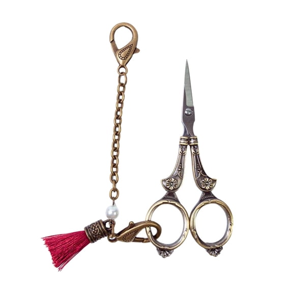 Wxqbjtam Embroidery Scissors Fabric Cutter Household Antique Art Work Professional Sewing A
