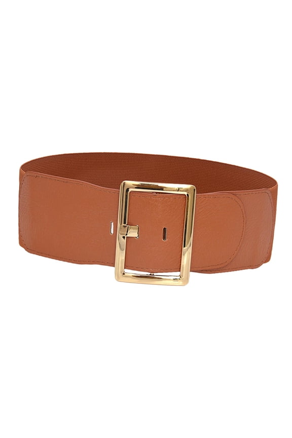 Extensible Belt for Women, Cinch Belt, Large Elastic Belt, Style And Soft, Metal Camel