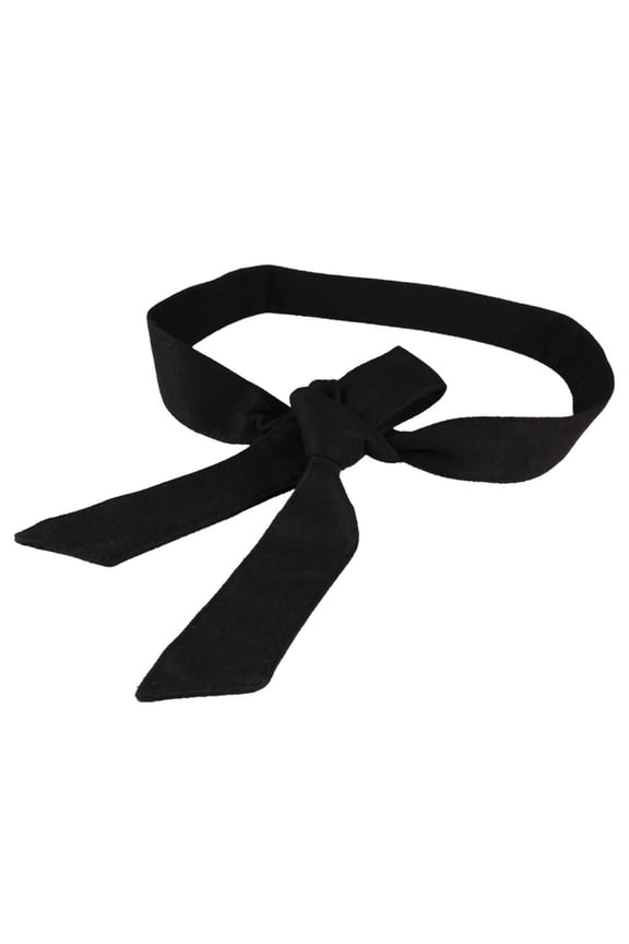 Fabric Waist Belt Tie Wrap black for Women's Winter Overcoat Accessories 172cm