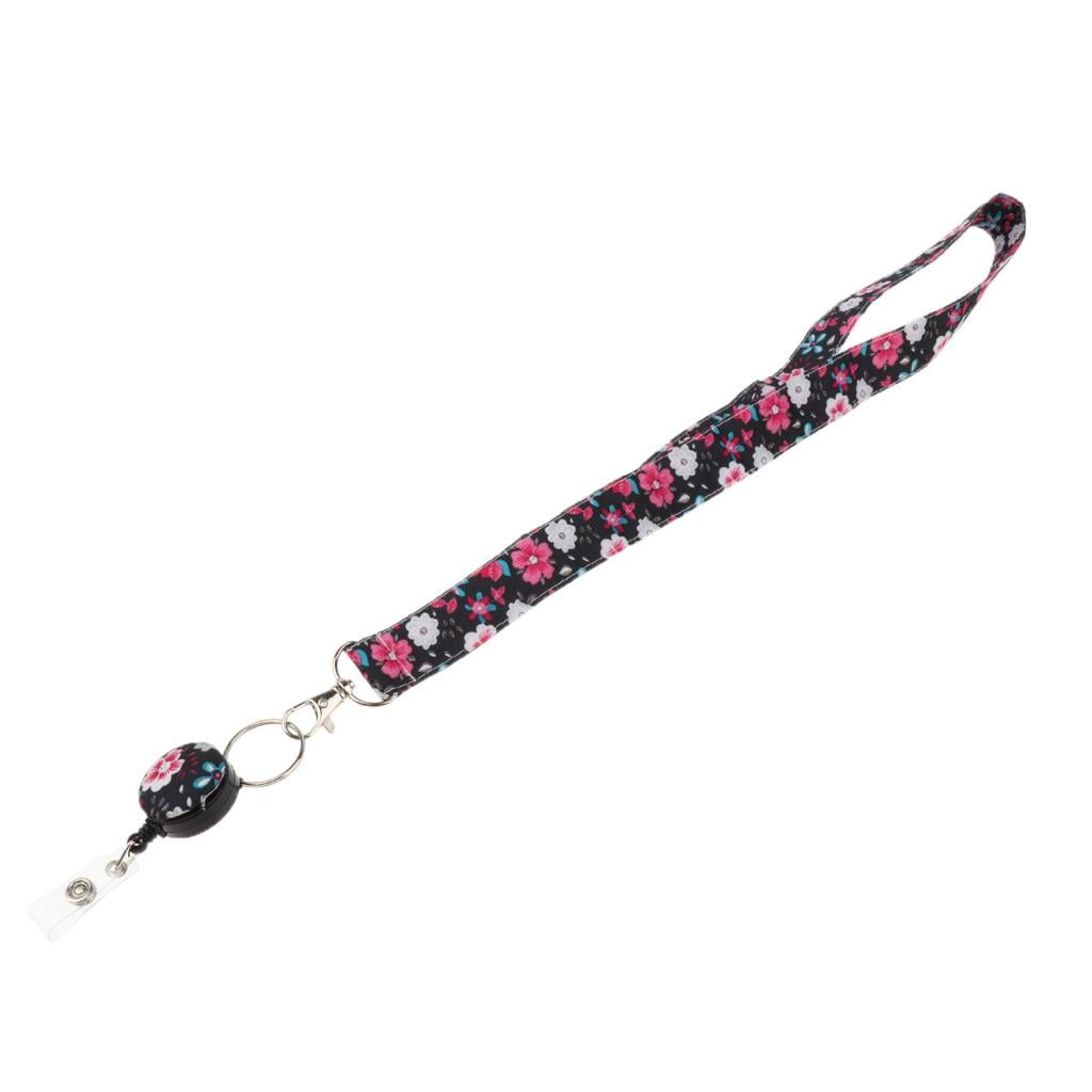 Wxqbjtam Fashion Chinese Floral ID Badge Holders Lanyard Mobile Neck Strap Key Chain Hook 13