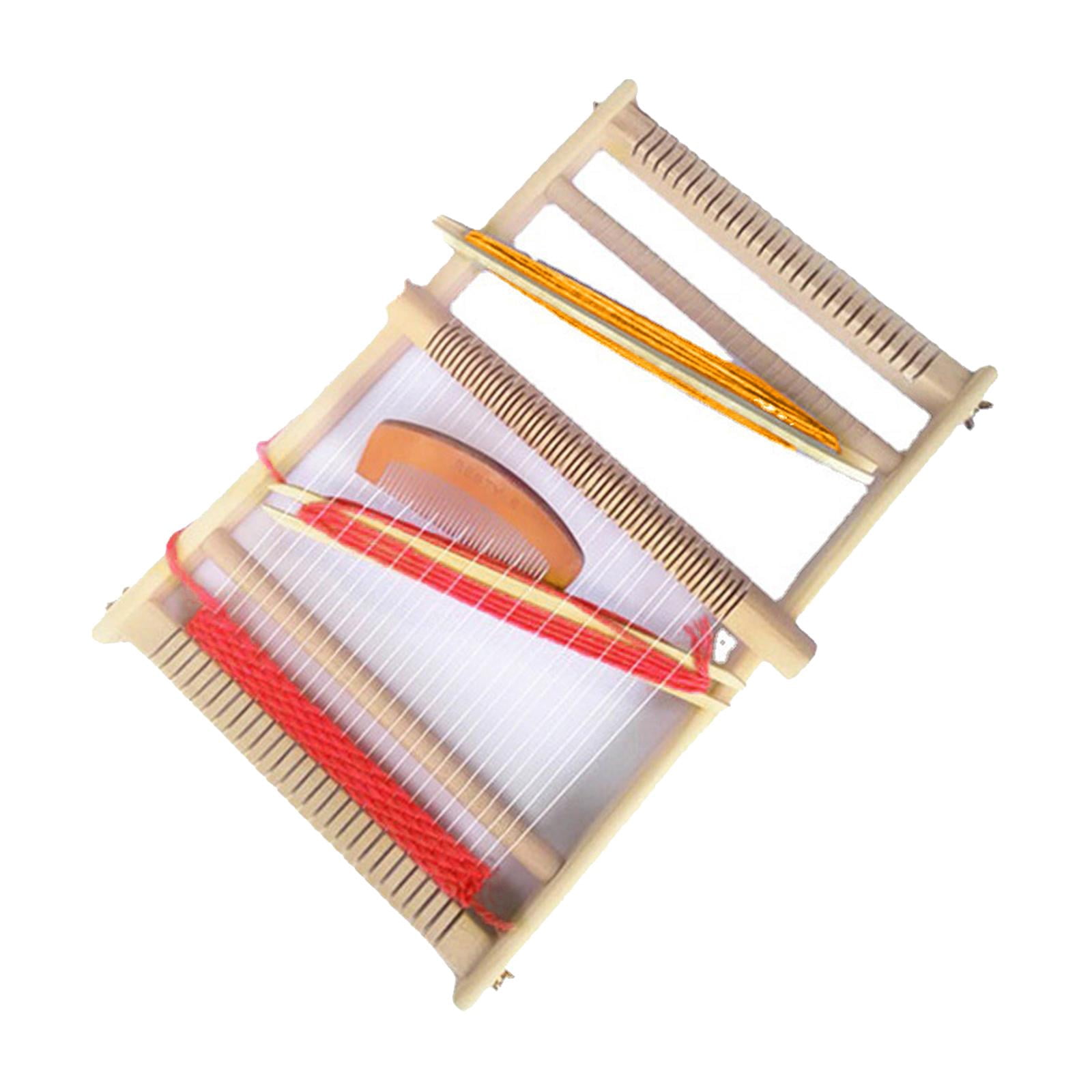 Wxqbjtam Fityle Wooden Weaving Loom Toys Knitting Kit Machine Play Toys for Kids DIY Gift