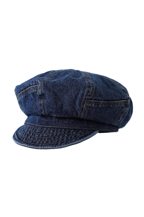 Flat Cap Retro Comfortable Creative Spring Summer Newsboy Hat for Dating Driving Dark Blue