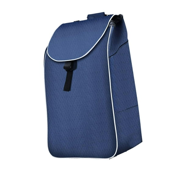 Wxqbjtam Folding Shopping Cart Replacement Bag Trolley Cart Spare Bag Drawstring Bag Back Deep Blue