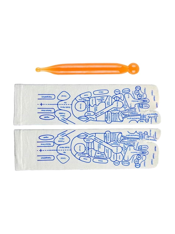 Foot Massage Socks Reflexology Socks Reflection Area Acupoint Illustration Socks Female Socks