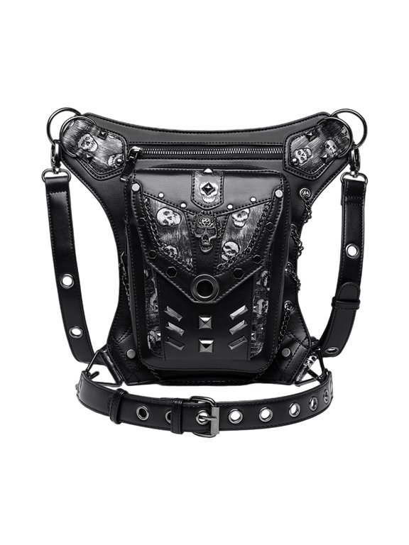 Gothic Steampunk Waist Bag Drop Leg Arm Bag Pack Waist Shoulder Fanny Packs Bag