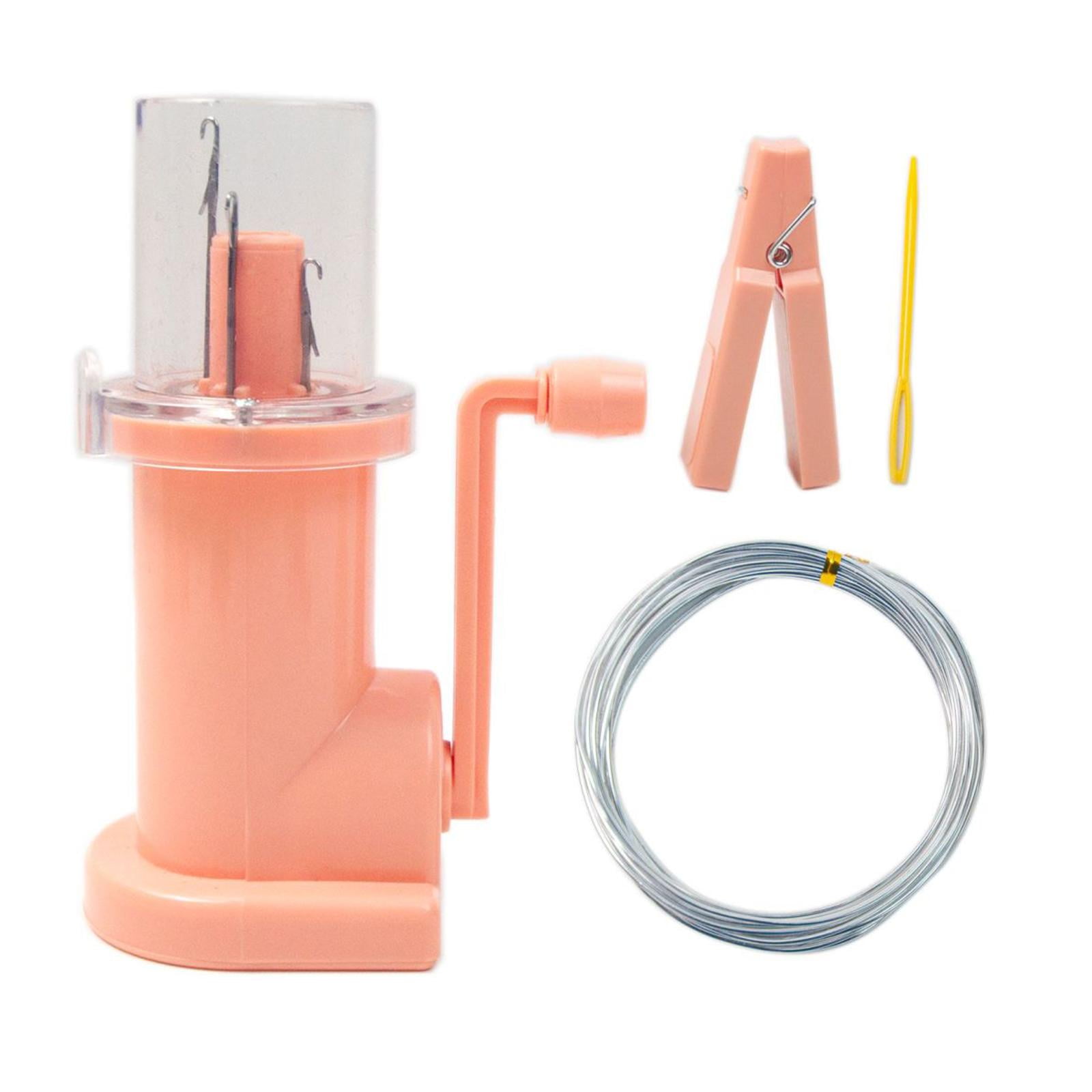 Wxqbjtam Hand Knitting Machine Knitting Mill Machine Hand Operated PP Household for Pink