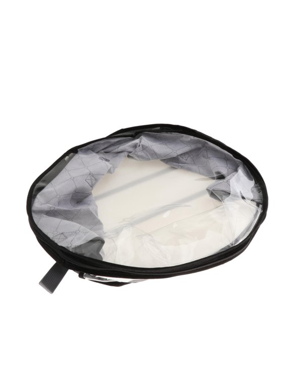 Hat Storage Box Sunhat Protector Cap Case with Carry Handles Carrier Lightweight Gray