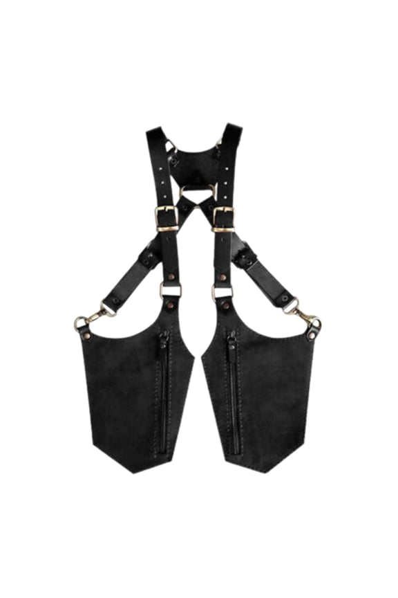 Hidden Underarm Shoulder Bag Fashion Concealed Pack for Steampunk Parties Hiking Black