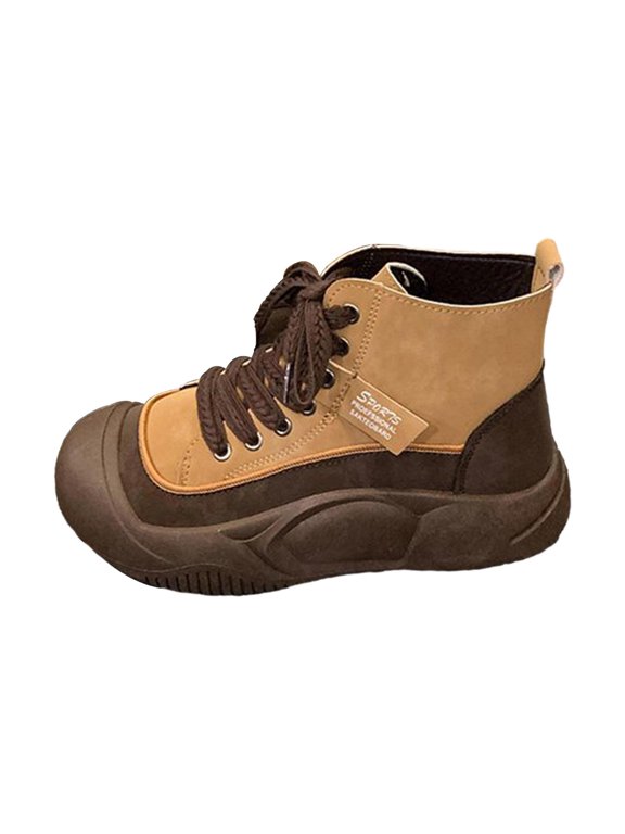 High Top Sneakers Athletic Sneakers Comfortable Rubber Sole Boots Sneaker Bootie 37
