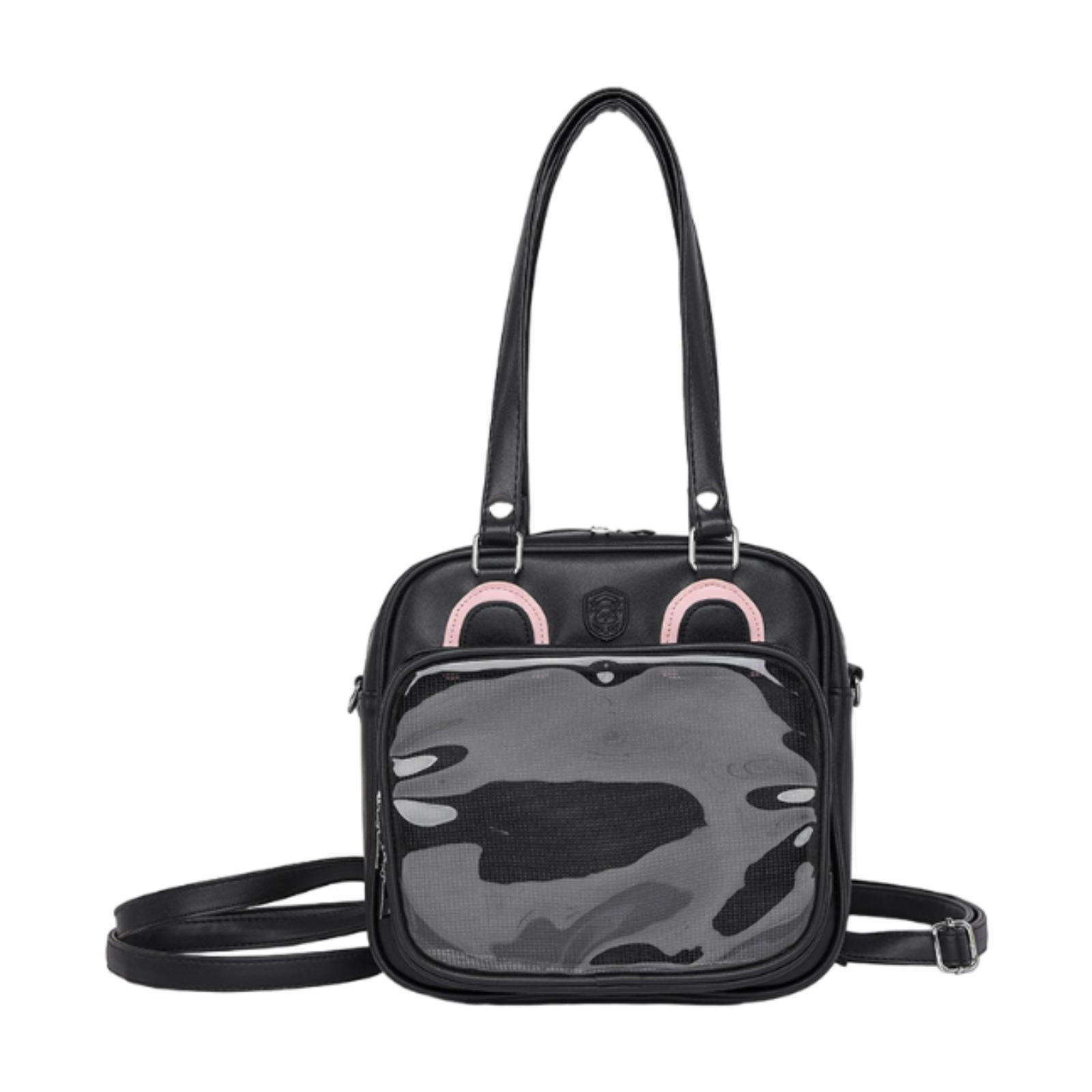 Wxqbjtam Ita Bag Handbag Itabag Japanese Style Adjustable Shoulder Bag Women Shoulder Bag Black