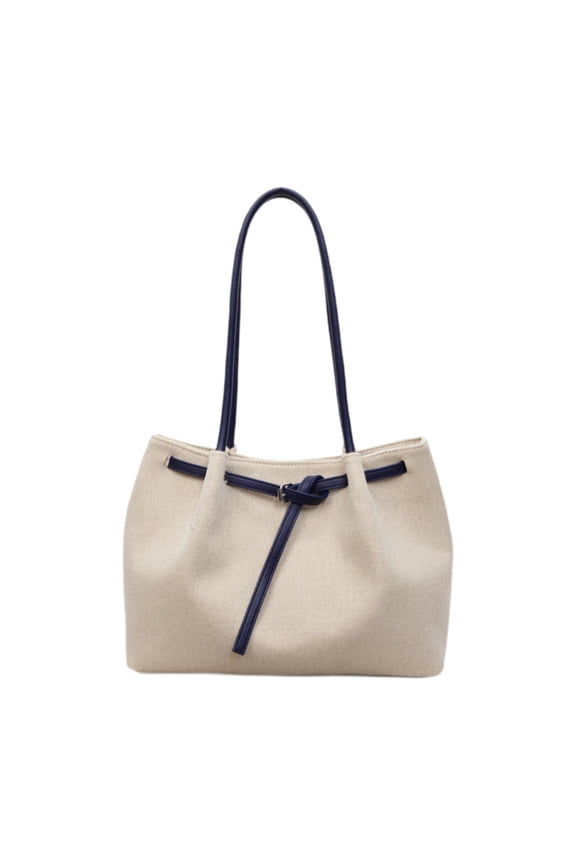 Large Capacity Tote Bag Comfortable Satchel Purse for Party Street Commuting Blue Handle
