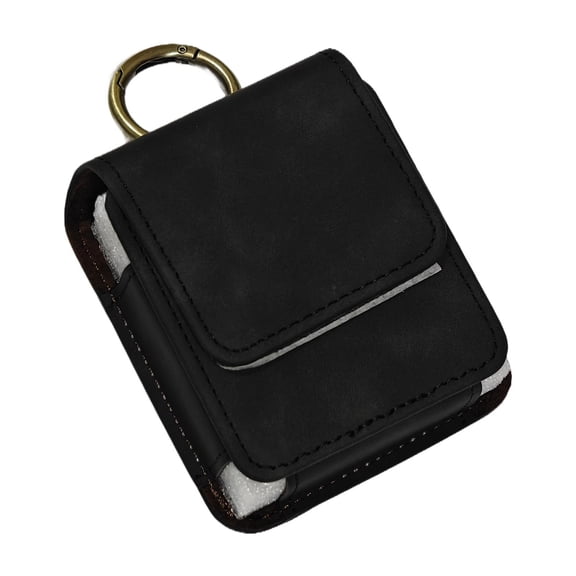Wxqbjtam Leather Phone Case, PU Phone Case, Compact, Wear-Resistant, Waterproof, Climbing black